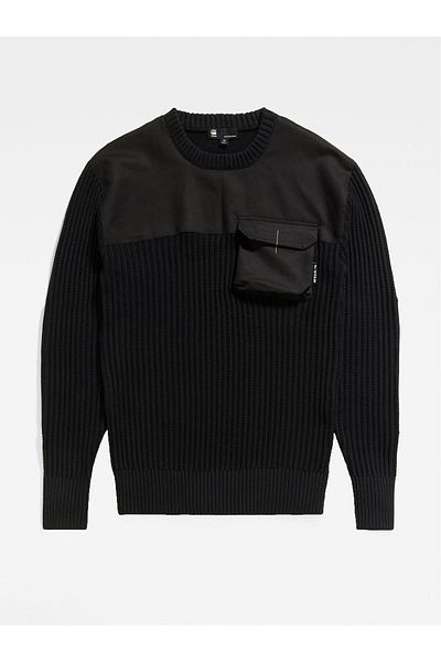 G-STAR RAW g star raw Men's Sweater D23525 D496 6484 Black