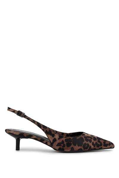 Tamer Tanca Women's Vegan Leopard Heeled Shoes