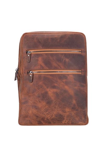 CPU ELEKTRONİK Hidden Castle Leather Backpack Antique Brown