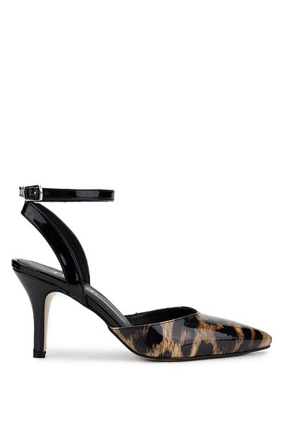 Tamer Tanca Women's Vegan Leopard Heeled Shoes