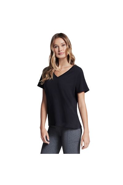 SKECHERS Pima V-Neck Tee, Women's T-shirt