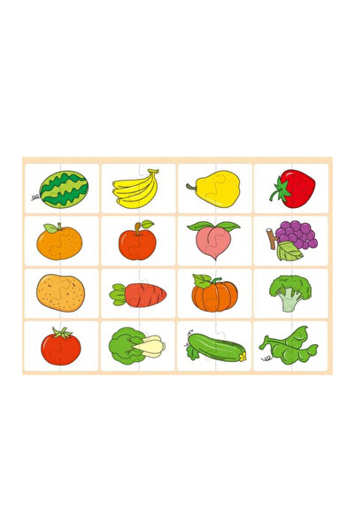 sallma Set 2 x Puzzle Cards, Head and Tail Matching