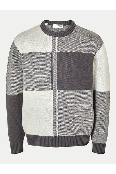Selected Homme Pulover bărbătesc selected homme 16094557 Gri