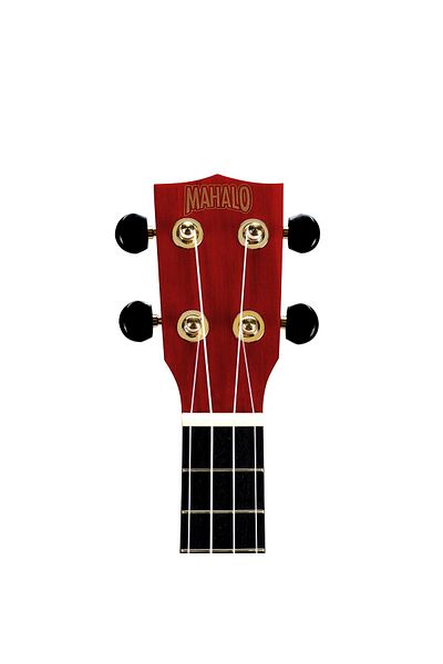 Mahalo Slimline Ms1trd Soprano Ukulele Transparent Red, Case