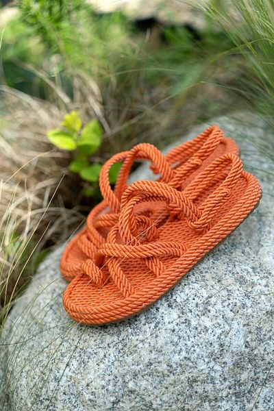 sovrana Thin Sole Sandals Orange