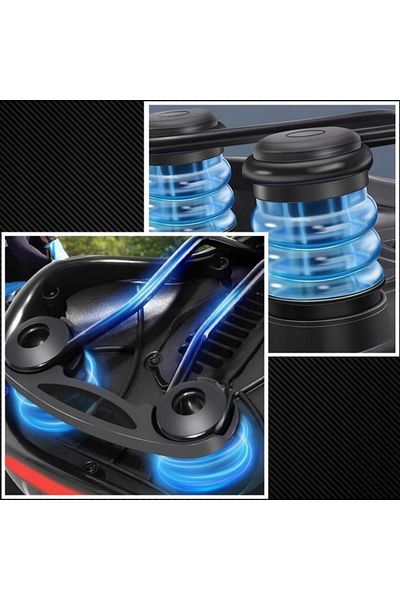 zola Bicycle saddle with flexible foam, protective cover, ventilation and reflective tape 24x20x10.5 cm