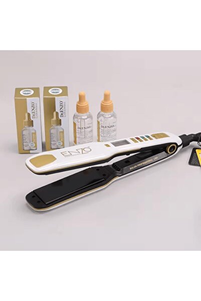 Enzo Professional ENZO EN-5111BS Ceramic Titanium Straightener + Serum - Intl Version