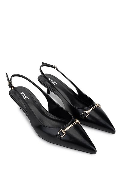 Tamer Tanca Women's Vegan Black Heeled Shoes