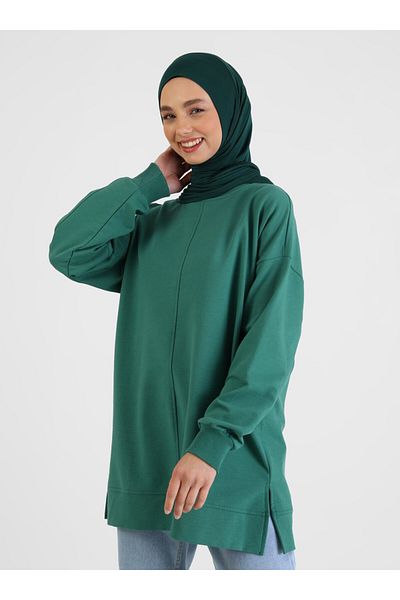 Tuva Viscose Jersey Ready Turban - Σμαραγδένιο -