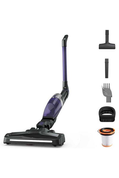 Rowenta Rowenta X-TREM Compact 2 in 1 Cordless Upright Vacuum Cleaner RH1238WO 145W 16.8V Purple Black