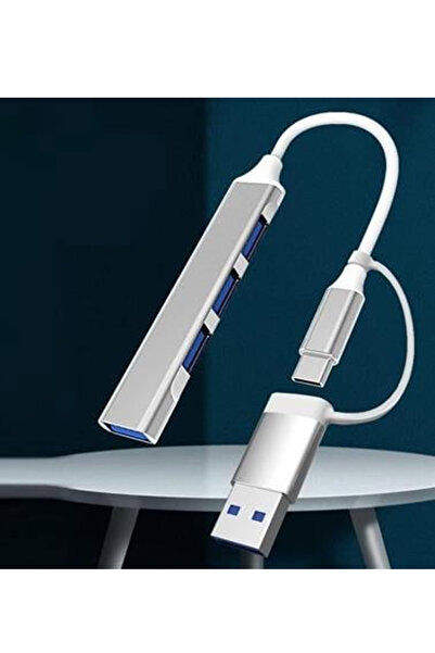 MAXGO Type-c Ve Usb 2'li Girişli Uyumlu Port Girişli Usb Hub Otg Çoğaltıcı