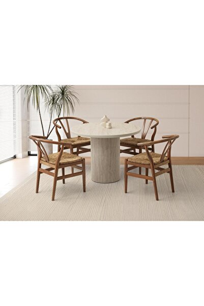 Levent Mobilya Aksesuar Eksen Masa, Yakamoz Sandalye, Sidon, 100x100