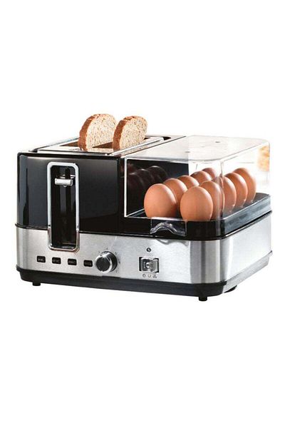 Sanford Breakfast Maker With 10-Unit Egg Rack and Heat, Defrost Boil & Fry Egg 1400 W