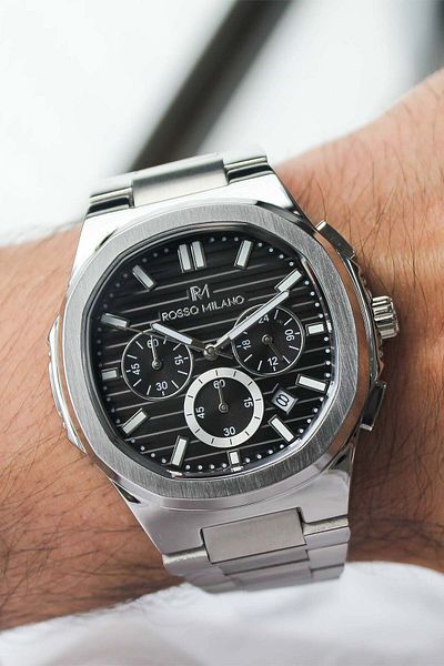 Rosso Milano Rm812632A2 Men's Wrist Watch with Steel Cord
