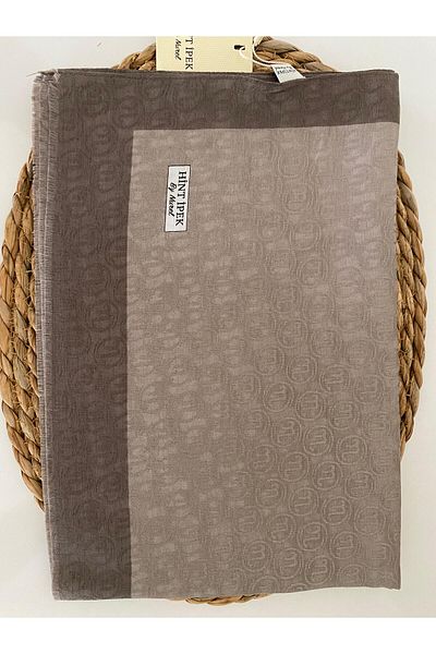 Şehr i sultan Indian Silk Monogram Shawl with Clip Gift