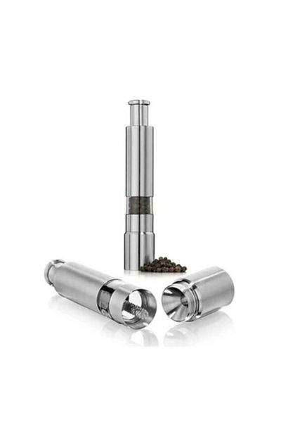 LiderGlobal Stainless Steel Automatic Push Spice Grinder