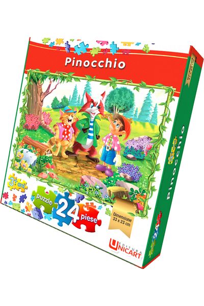 Editura Unicart Puzzle 24 pieces - Pinocchio 33x23 cm