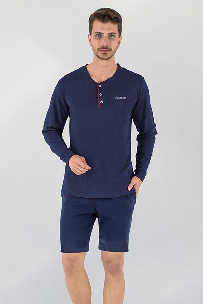Doremi 3 Pieces Men Soft Natural Cotton Pajama Set