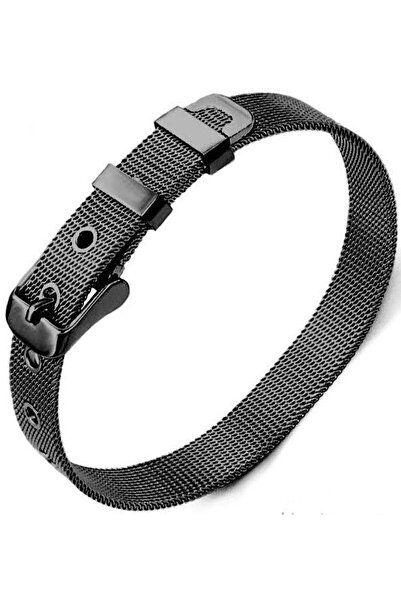 Takı Dükkanı سوار من الفولاذ المقاوم للصدأ للرجال بحزام حبل منسوج SCB03