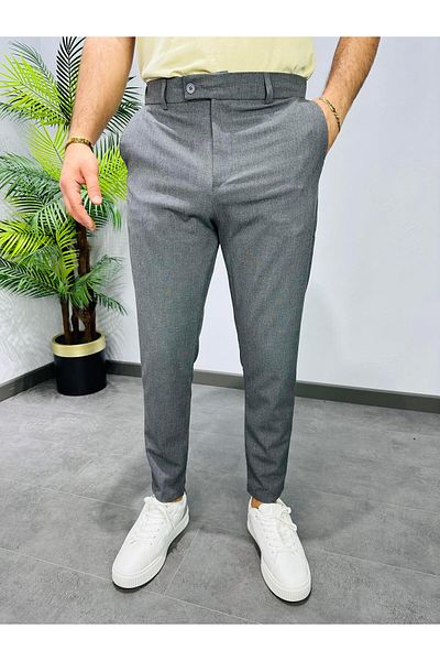 MODA Premium Cotton Lycra Fabric Pants Anthracite