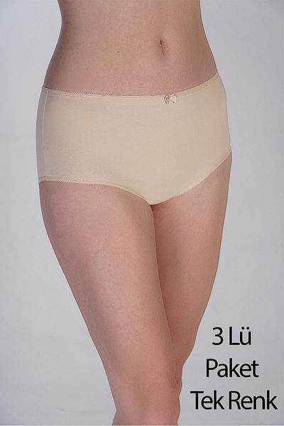 cotonhause Women's High Waist Panties 3 Pack – Cotton Comfortable Cut Ten 365003