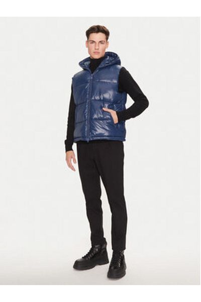 SAVE THE DUCK Men's Vest D80296M-LUCK19 Navy Blue