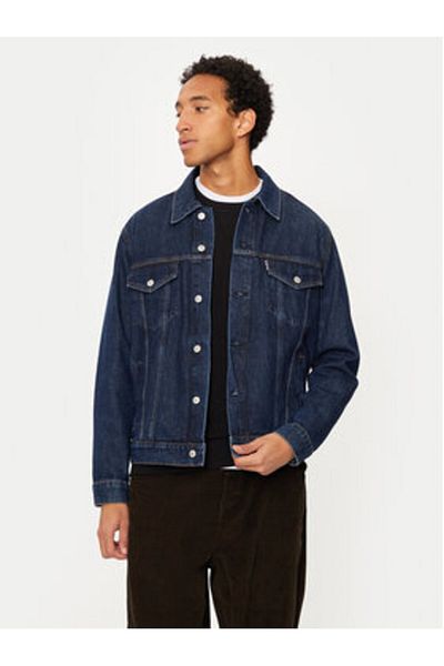 Schott NYC Jachetă denim bărbătească TRUCKS bleumarin