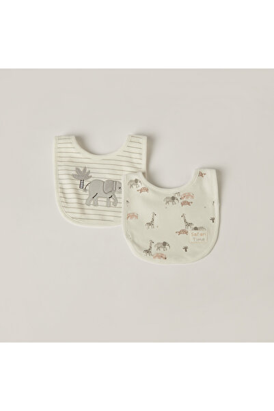 Juniors مريلة موسلين مع زر كبس للإغلاق - مجموعة من قطعتين