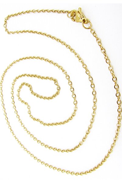 Takı Dükkanı سلسلة قلادة من الفولاذ المقاوم للصدأ 316L رفيعة للجنسين 1.6 مم 6...