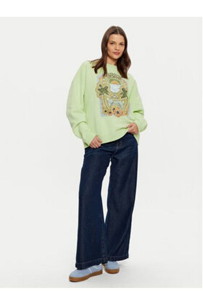 Roxy Women's Sweatshirt ERJFT04864-GCS0 Green