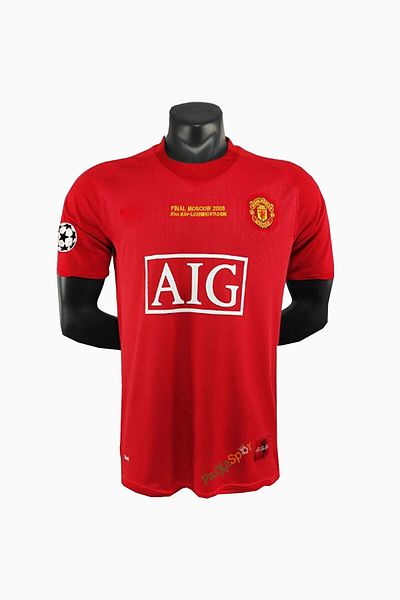 yenteks COPIE - Ronaldo M.united 2008 Finala Moscova Tricou pentru adulți Retro