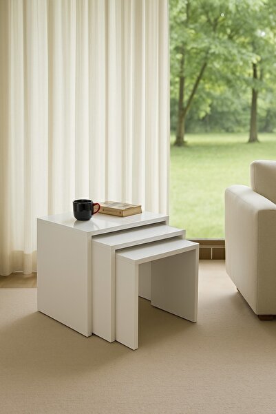 MOBETTO Promo Zigon Sehpa - Beyaz