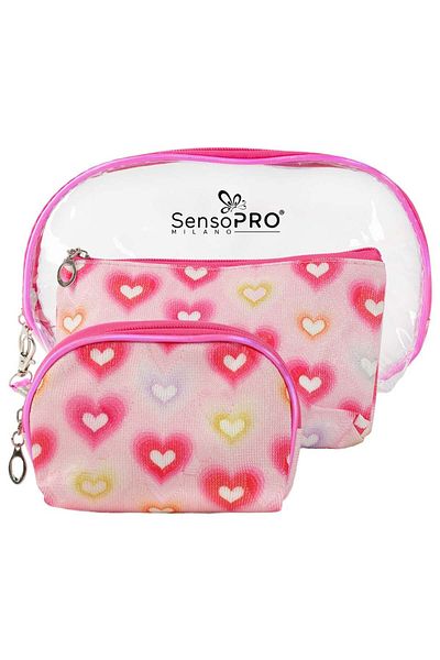 SensoPRO Milano Cosmetics Eyeshadow Palette - Adventure Kiss, Set Of 3 Pieces
