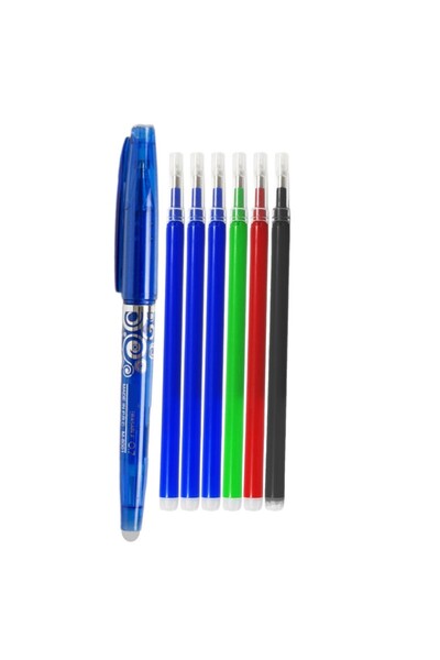 Ropet Set Pix cu Radiera 0,7mm si 6 Rezerve, Roller, multicolor