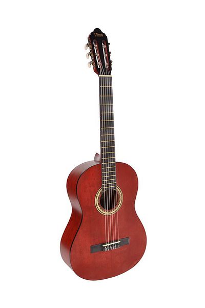 VALENCIA Vc204twr Classical Guitar 4/4, Transparent Red
