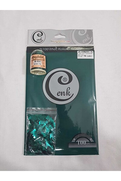 Cenk Düz Yazma Altınbaşak İp Pul Seti No:758 Zümrüt