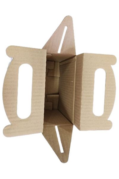 Cris Prod Small Blue Christmas Cardboard Gift Box 180x80x180 mm