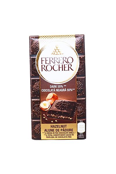 Ferrero Rocher Dark chocolate 55% with hazelnuts tablet Ferrero Rocher 90 g