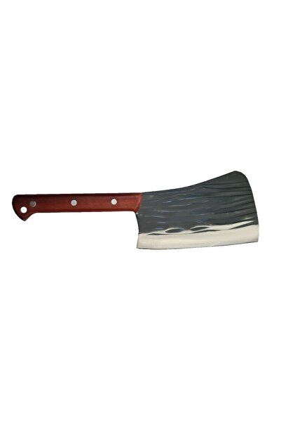 Globalport Retail Professional butcher cleaver, Full Tang, forged blade, carbon steel, 1200 g, wooden handle