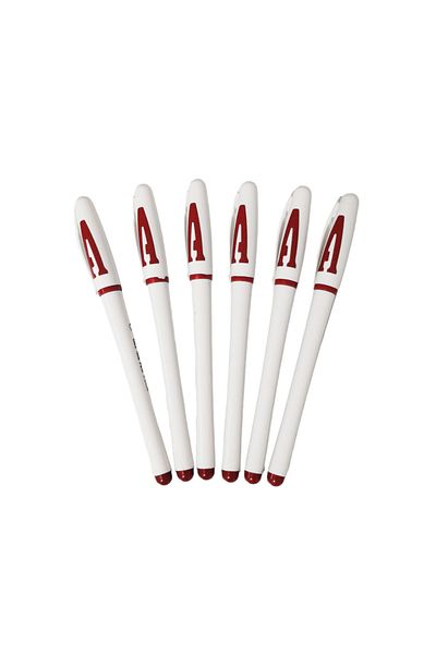Ropet Set of 6 Red Gel Pens, 0.5mm, Ropet