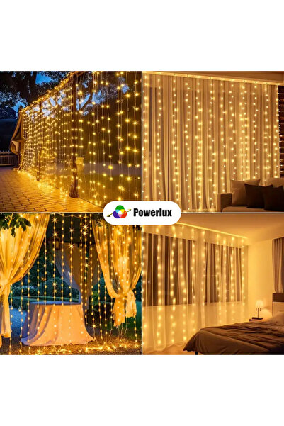 POWERLUX Perde Led 3x3mt Gün Işığı