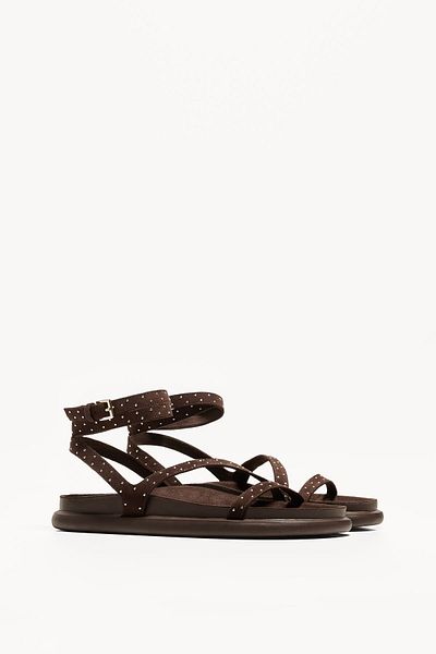 Bershka Studded flat sandals