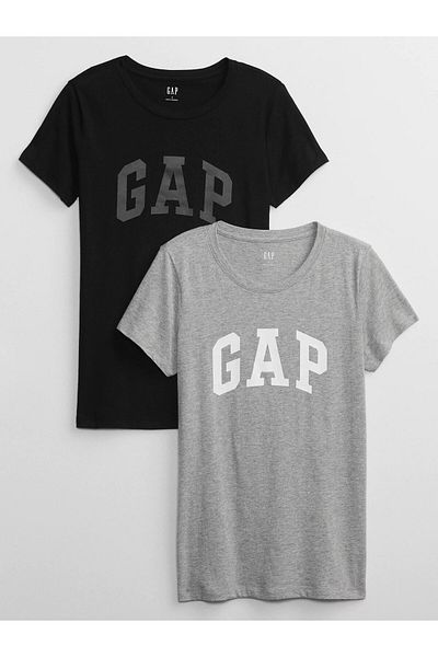 GAP Women's Set of 2 T-shirts 548683 Gray