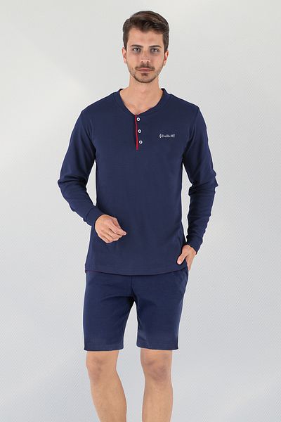 Doremi 3 Pieces Men Soft Natural Cotton Pajama Set