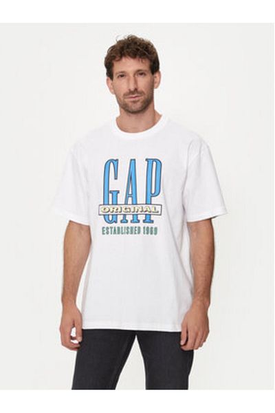 GAP Tricou bărbătesc 664006-01 Alb