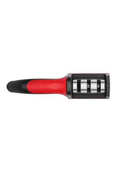 zola Knife sharpener, 3 positions, red/black, 21.5x5x6 cm