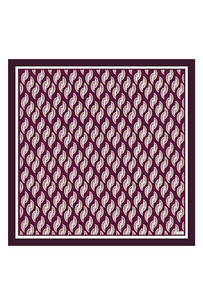 Qef Twill Silk Scarf, Aura Plum