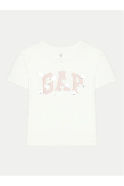GAP Tricou pentru fete 628713-01 Alb