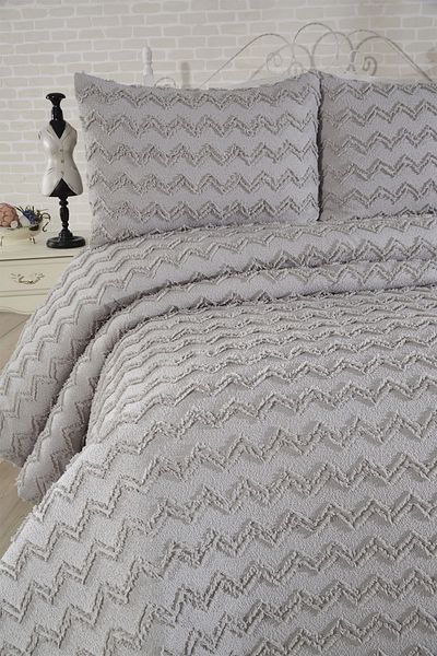 Çeyiz Diyarı Land of Dowry Lumpa 3 Piece Double Pike Set Gray
