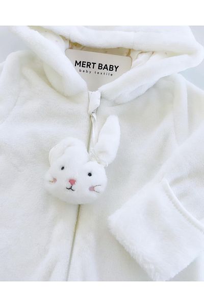 Mert Baby Welsoft Rabbit Jumpsuit Pink Polka Dot